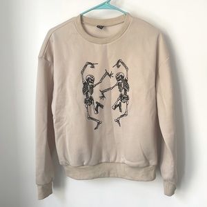 ❤️ 4 for $20 ❤️ SHEIN Sweatshirt Dancing Skeleton Design